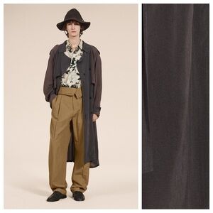 NWT. Zara Unisex Limited Edition Color Block Flowy Trench Coat. Size S.